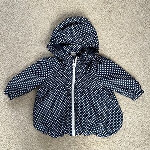H&M infant Polka Dot Rain Coat, 9-12 months